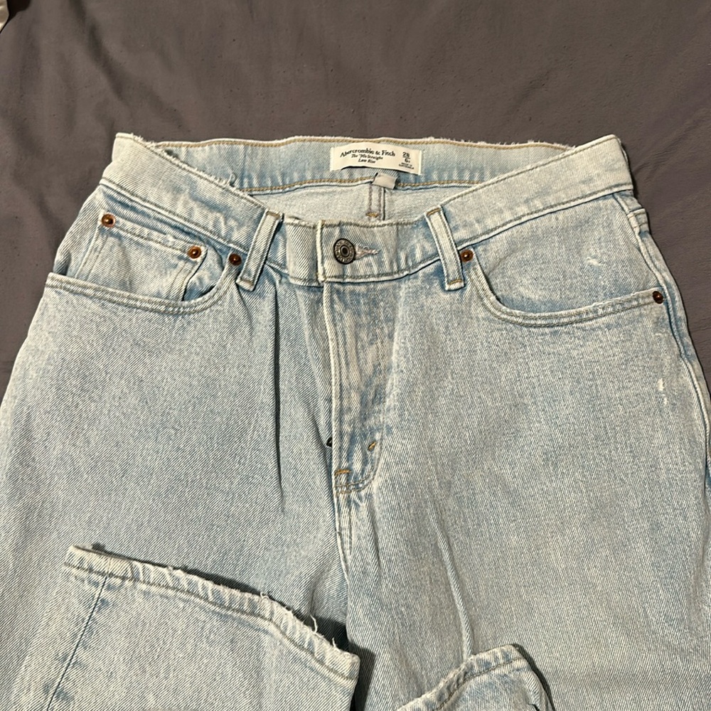Abercrombie 90s straight low rise